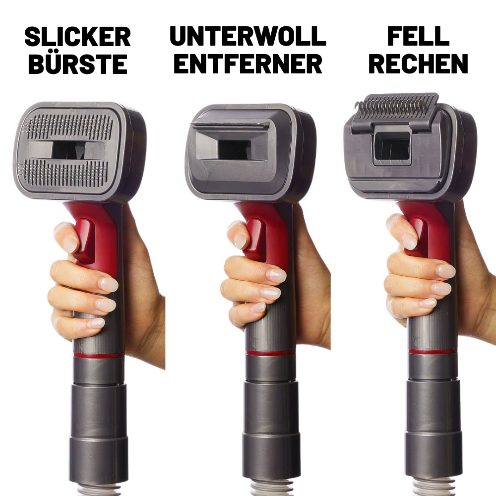 3-in-1 Hunde Staubsauger Bürste