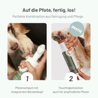 Pfotenpflegeschaum für gesunde Pfoten & ein sauberes Zuhause + GRATIS Pfotenbalsam (nur für kurze Zeit)